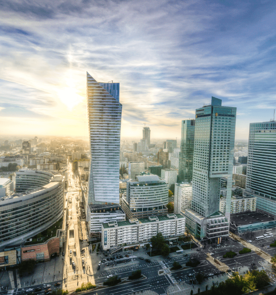 Skyline of Warsaw