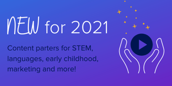 Educational videos for science, early childhood, world languages, and marketing.