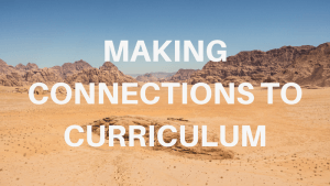 Making connections to curriculum for virtual field trips