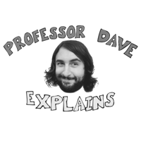 Professor Dave Explains greyscale logo 400x400