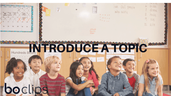 Introduce a topic with video 